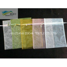 light weight Bright Polyester Organza For Gauze Packing Bag